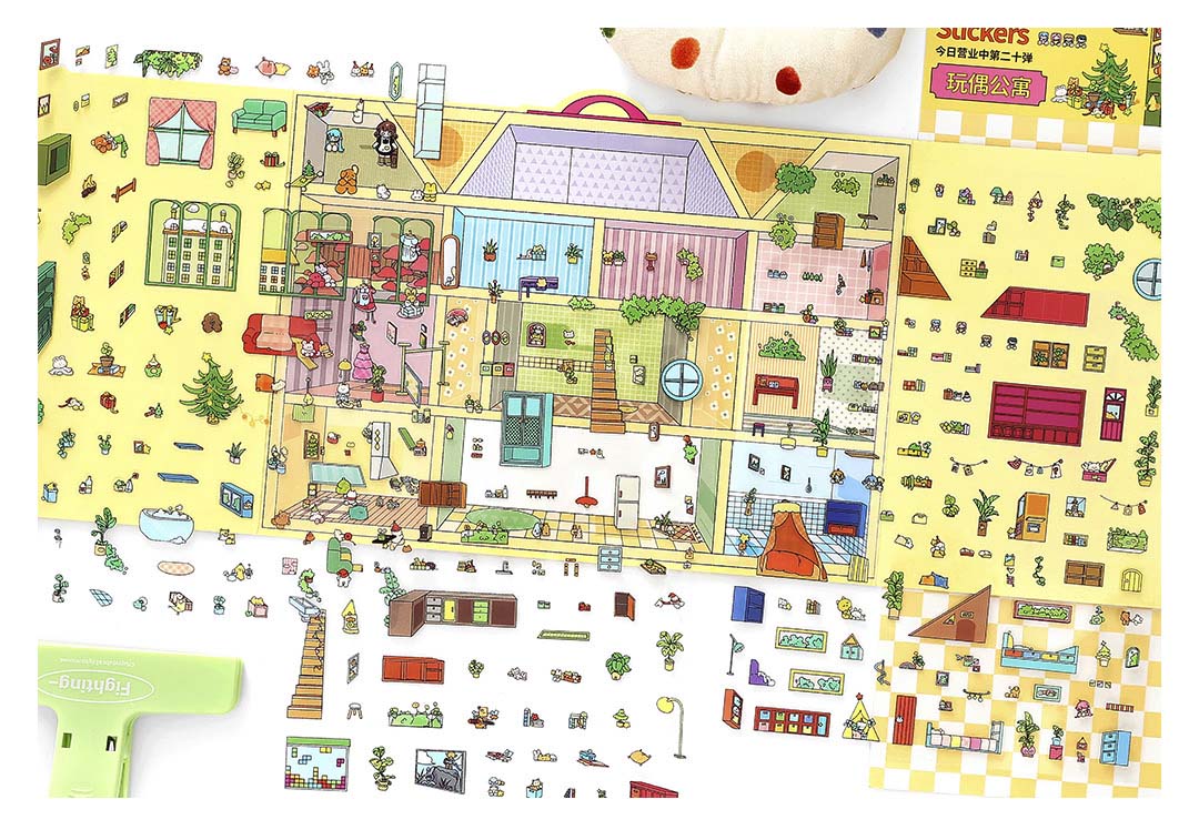 Stickers Escenario 3D Open Today V20 Toy Appartment