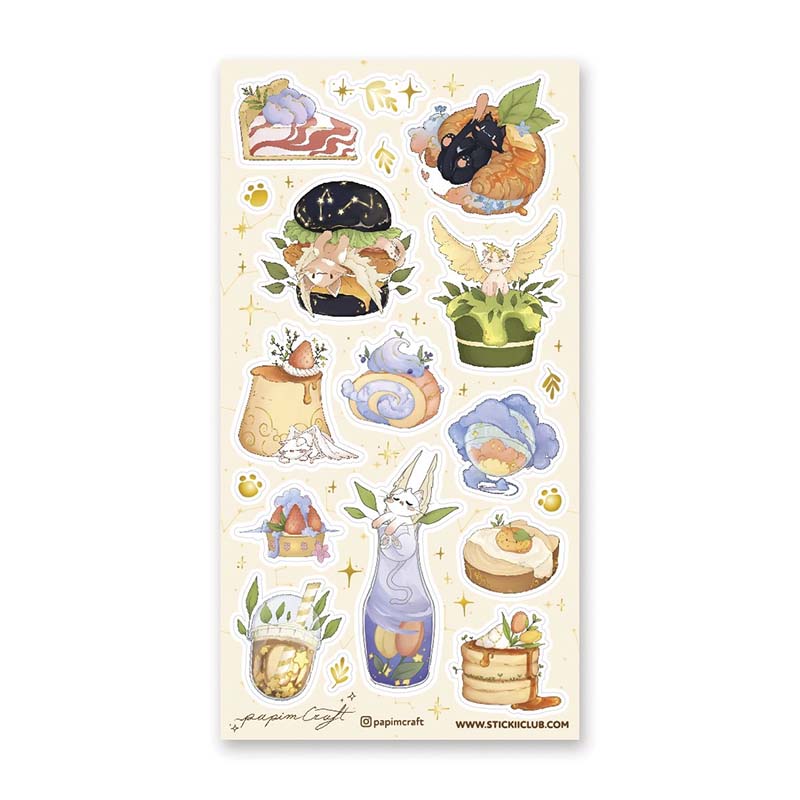 Stickers Celestial Cat Cafe
