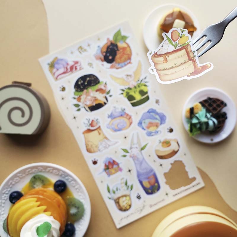 Stickers Celestial Cat Cafe