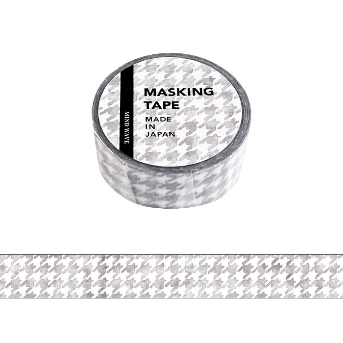Washi Tape Pattern Check Gray