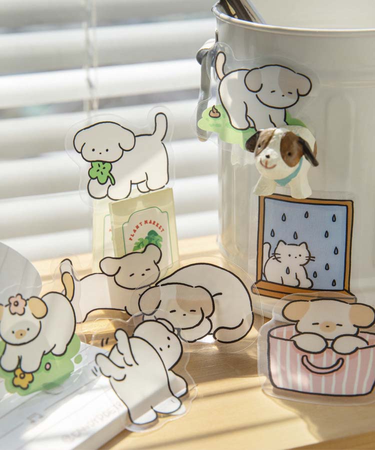 Stickers Pet Handbook Happy Dog