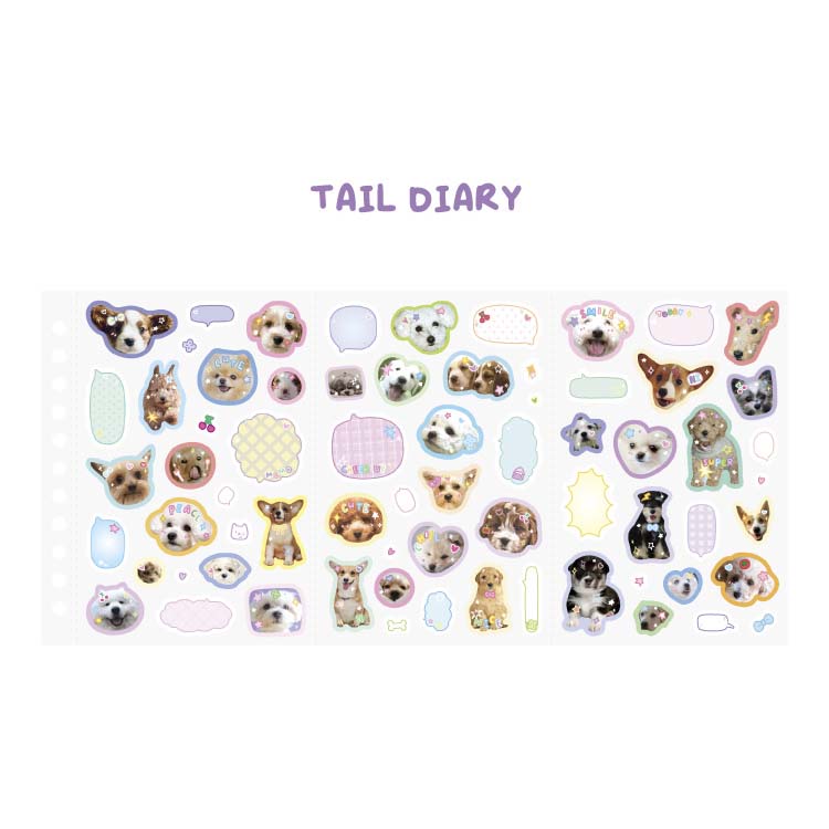 Stickers Plush Band Aid Tail Diary