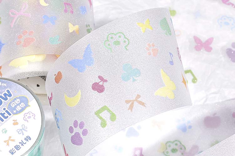 Stickers en Rollo Rainbow Graffiti Paws