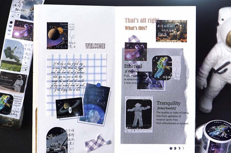 Washi Tape Romantic Galaxy Astronaut