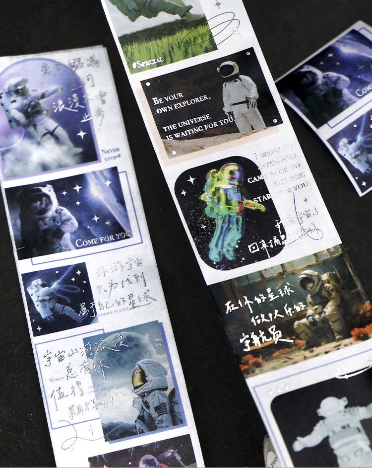 Washi Tape Romantic Galaxy Astronaut