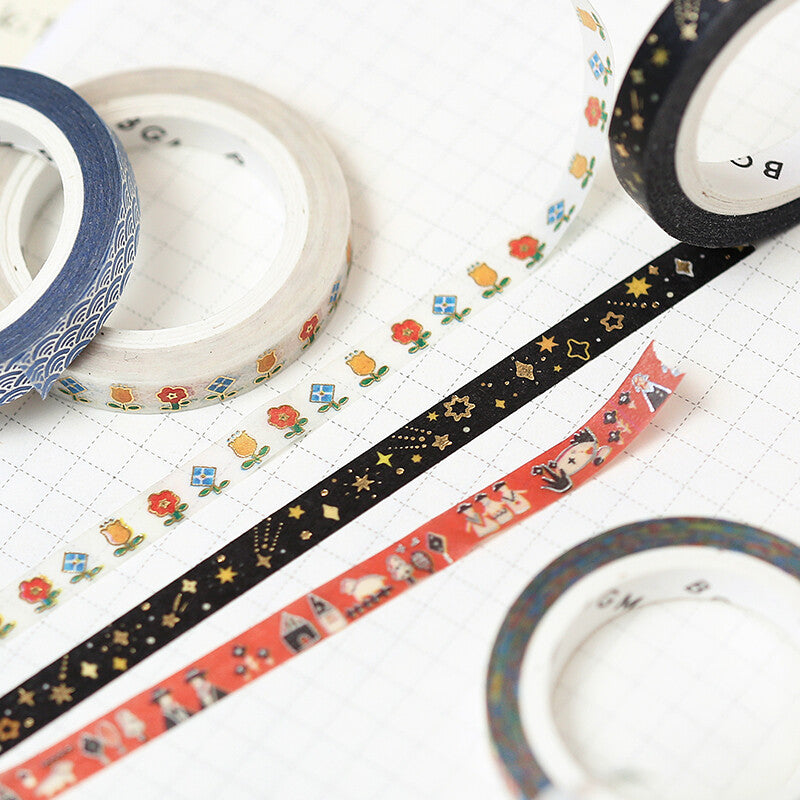 Washi Tape Slim Foil Stardust