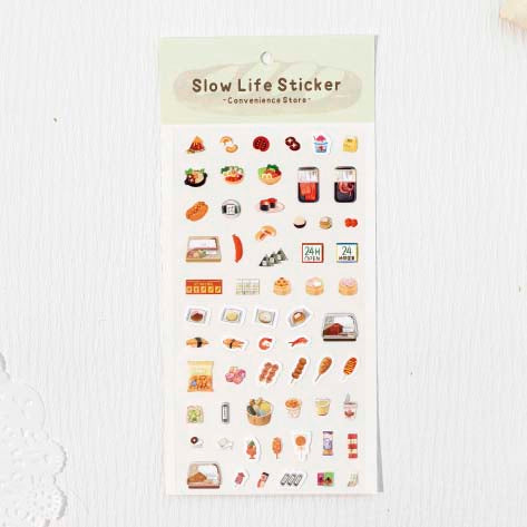 Stickers Slow Life Convenience Store