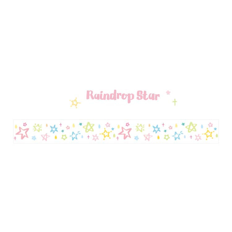 PET Tape Soft Dream Song Raindrop Star