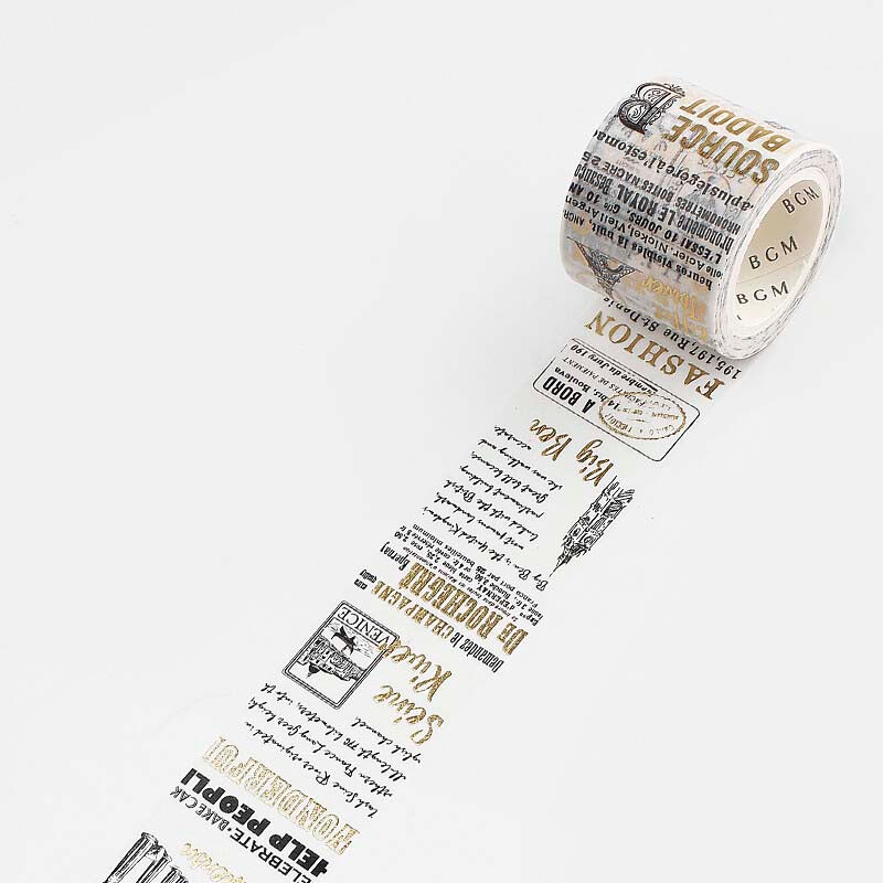 Washi Tape Foil Special Poem Typewriter