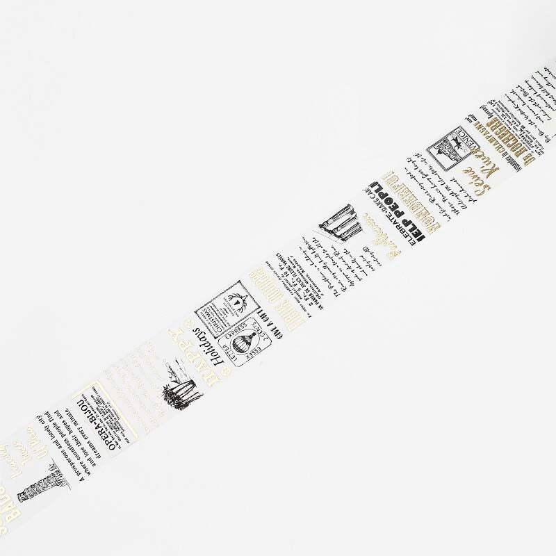 Washi Tape Foil Special Poem Typewriter