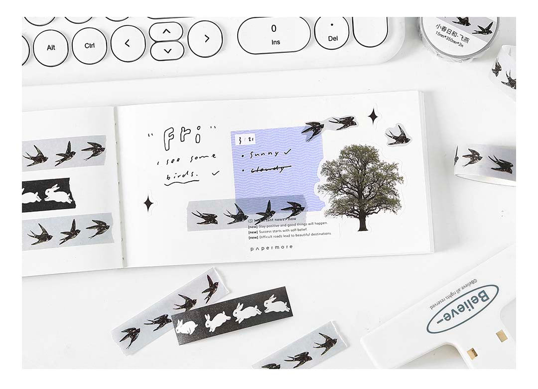 Washi Tape Spring Days Swallow