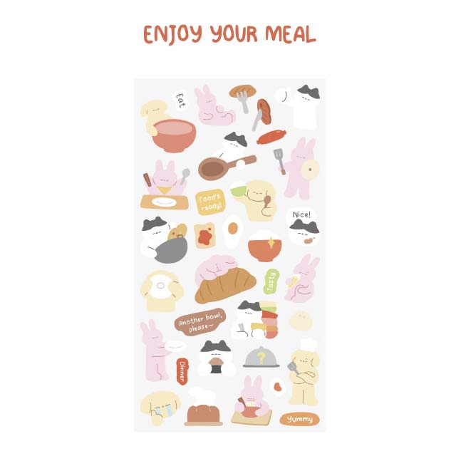 Stickers Stay With Me Enjoy Your Meal