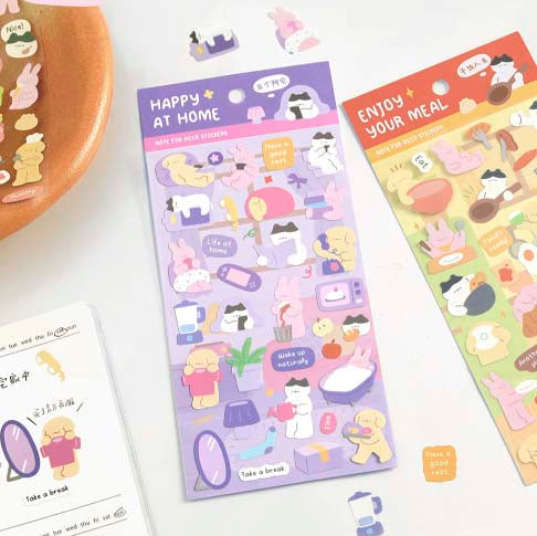 Stickers Stay With Me Happy At Home
