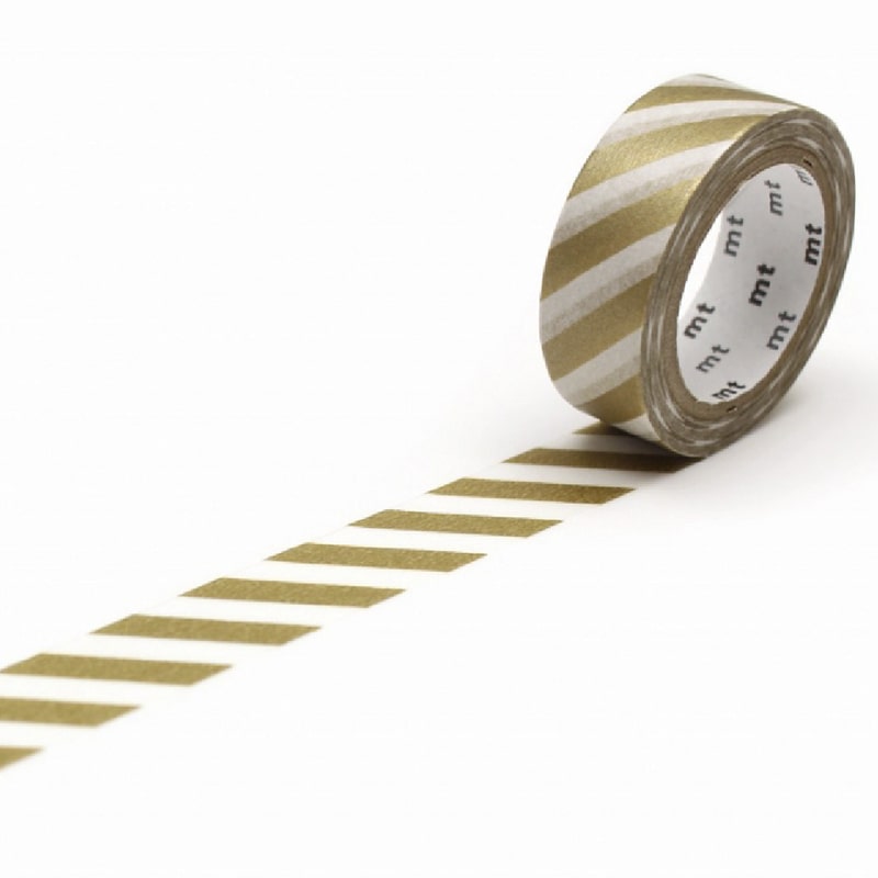 Washi Tape Stripe Gold