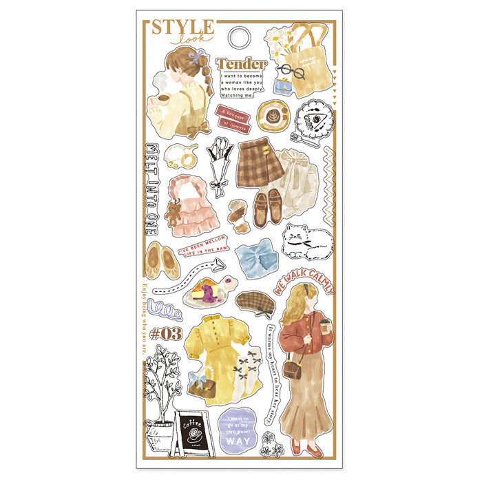 Stickers Style Look Cafe Day