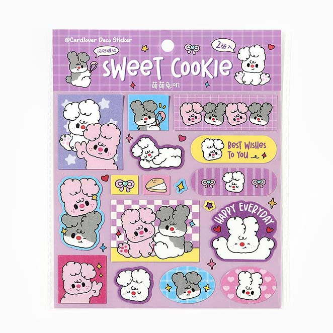 Stickers Sweet Cookie Cute Bunnies