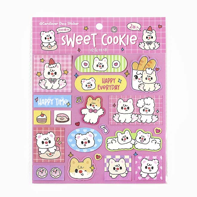 Stickers Sweet Cookie Happy Everyday
