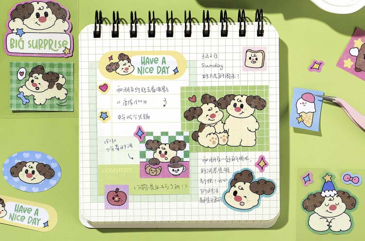 Stickers Sweet Cookie Lucky Dog