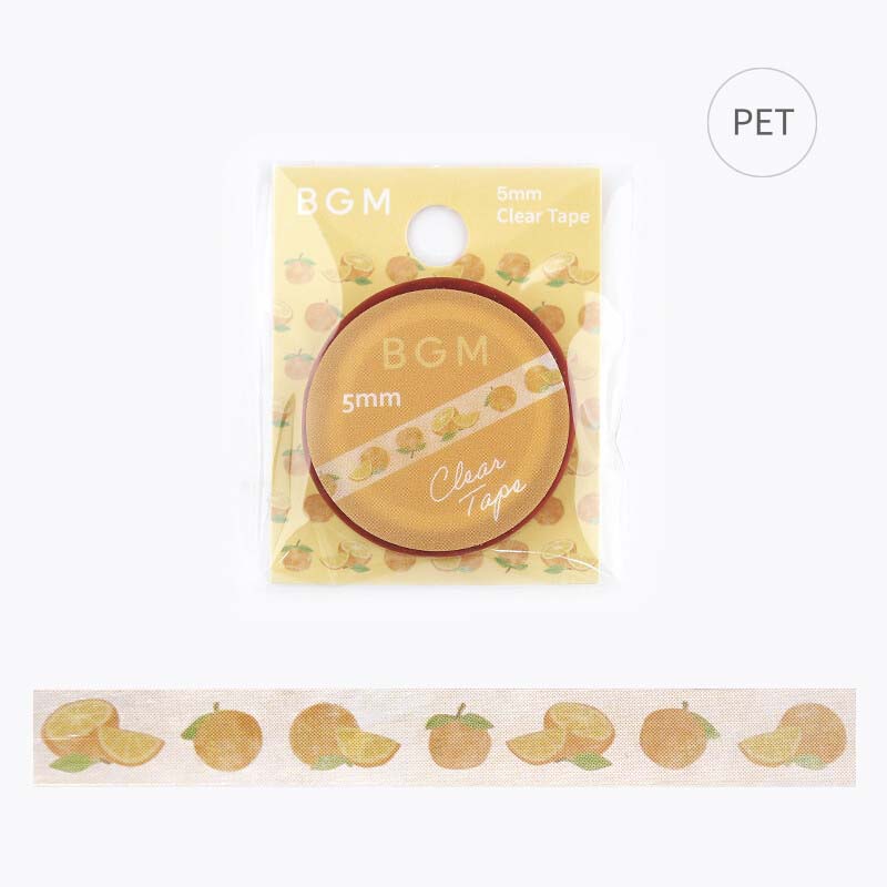 Clear Tape Slim Tangerine