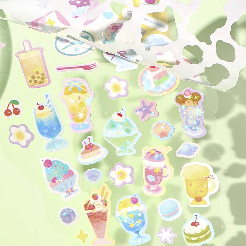 Stickers The Grand Open Sweet Shop