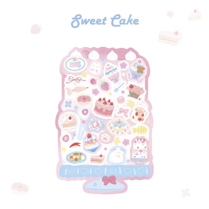 Stickers The Grand Open Cake Shop