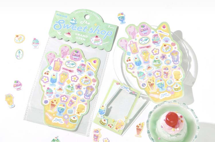 Stickers The Grand Open Sweet Shop