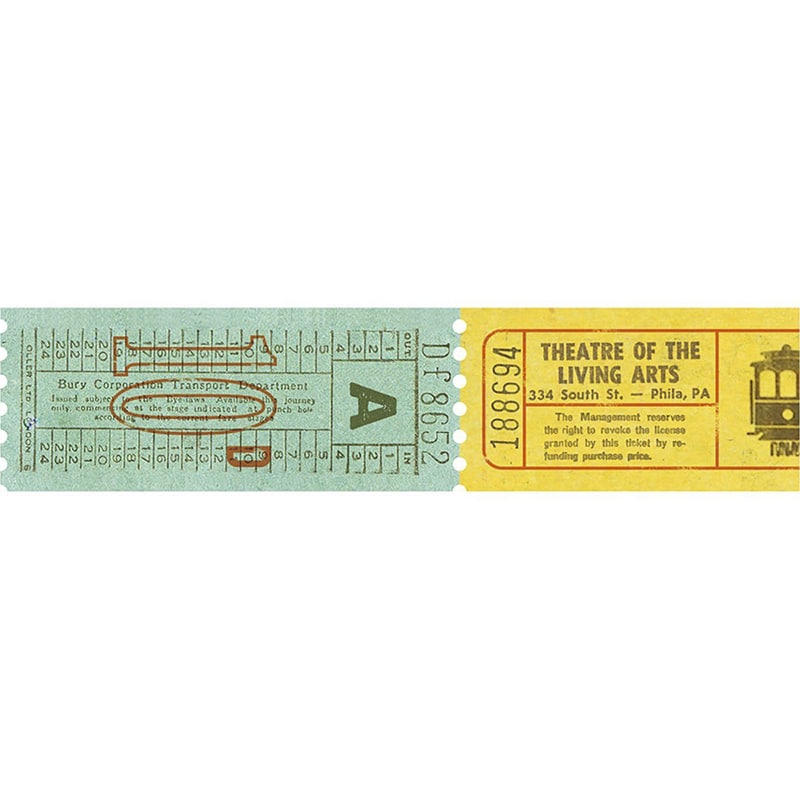 Washi Tape Ticket Dot Punch