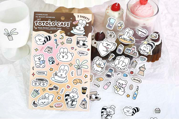 Stickers Totolo Cafe Brown