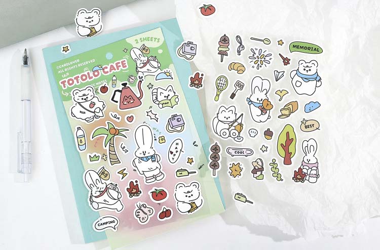 Stickers Totolo Cafe Green