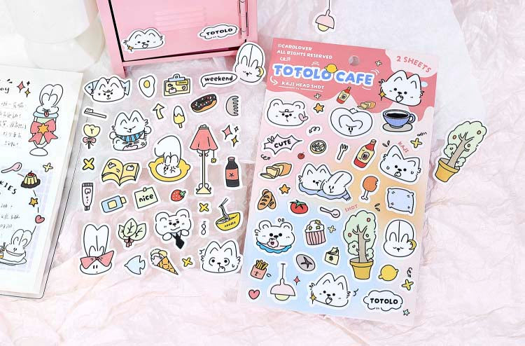 Stickers Totolo Cafe Pink