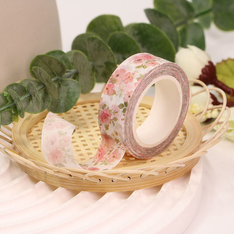 Washi Tape Watercolor Roses