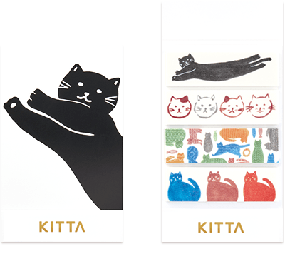 Washi Tape Precortado KITTA Basic Cats