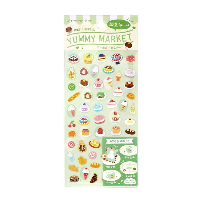 Stickers Yummy Market Sweet Party