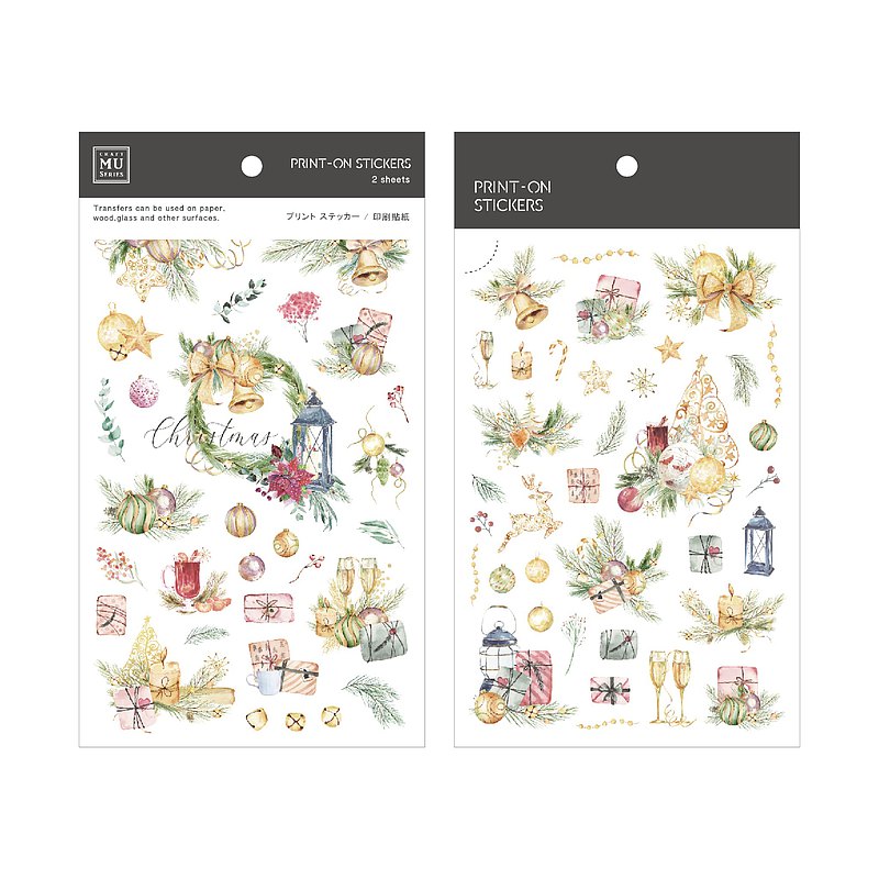 Stickers Transferibles 1020 Sparkling Gold Christmas