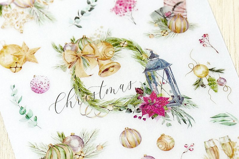 Stickers Transferibles 1020 Sparkling Gold Christmas