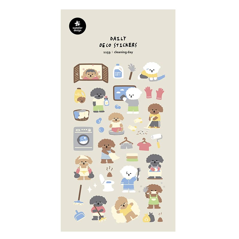 Stickers Cleaning Day