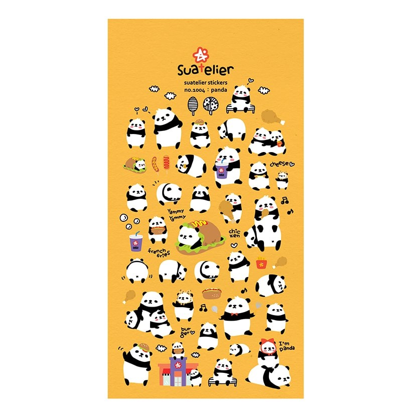 Stickers Puffy Panda