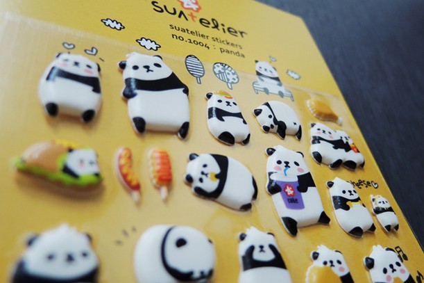 Stickers Puffy Panda