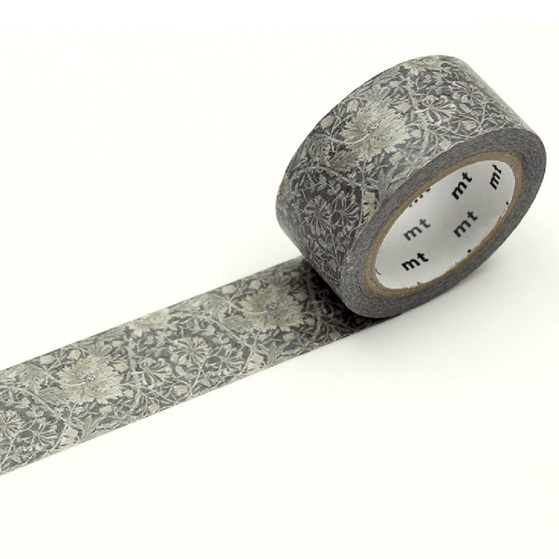 Washi Tape Morris & Co. Pure Honeysuckle Tullip Black Ink