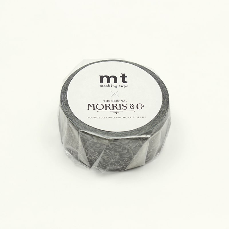 Washi Tape Morris & Co. Pure Honeysuckle Tullip Black Ink