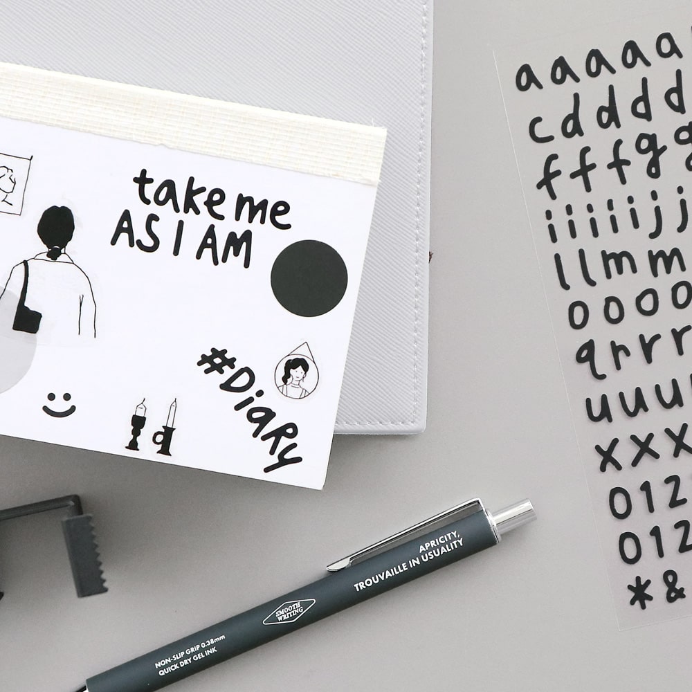 Stickers Set Calli Alphabet