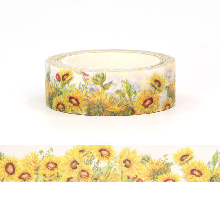 Washi Tape Sunflower Field