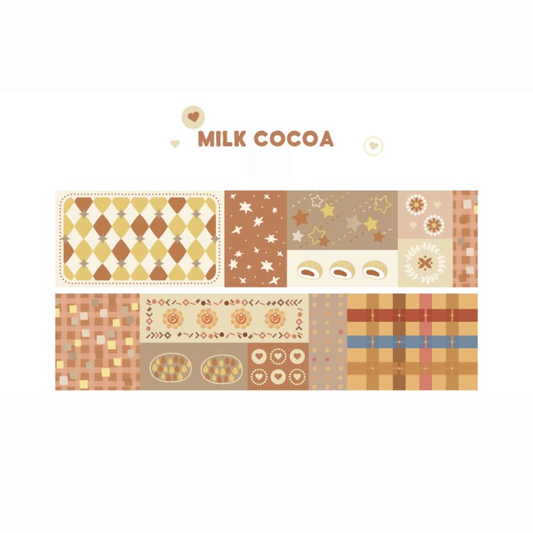 Washi Tape Collage Illusion Milk Cocoa