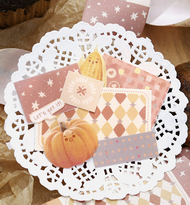 Washi Tape Collage Illusion Milk Cocoa
