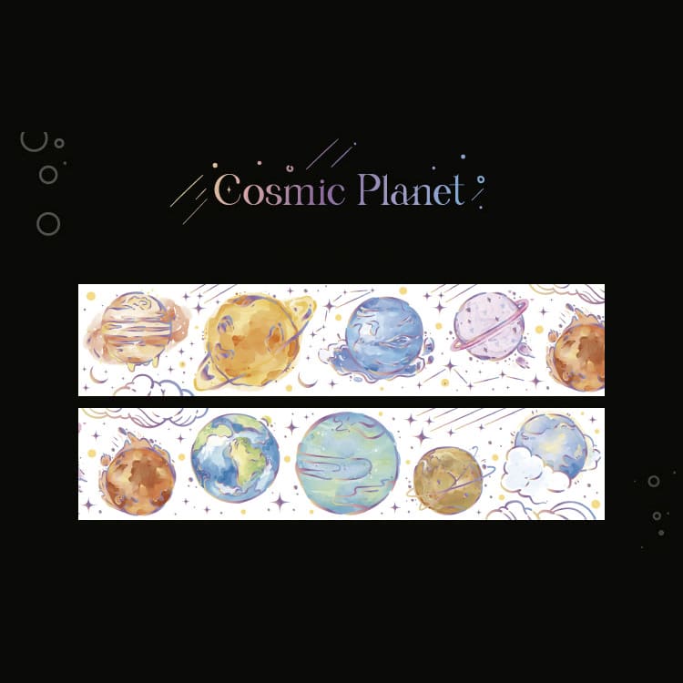 Washi Tape Colorful Scenery Cosmic Planet
