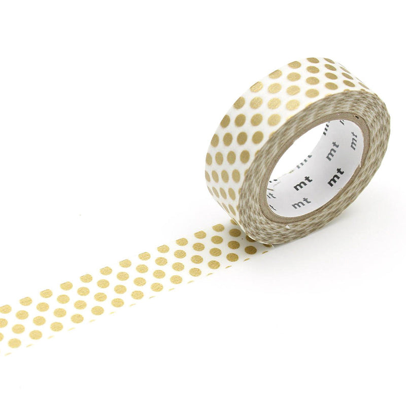 Washi Tape Dot Gold