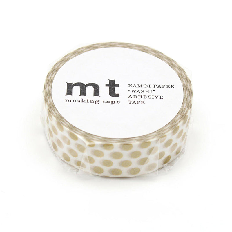Washi Tape Dot Gold