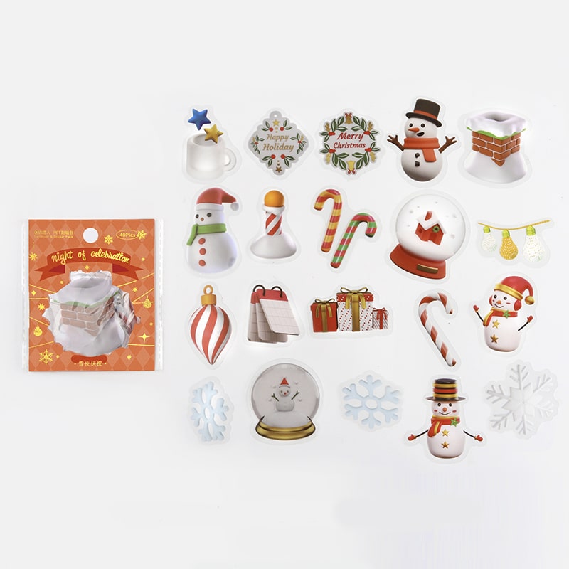 Stickers Christmas 3D Night Of Celebration