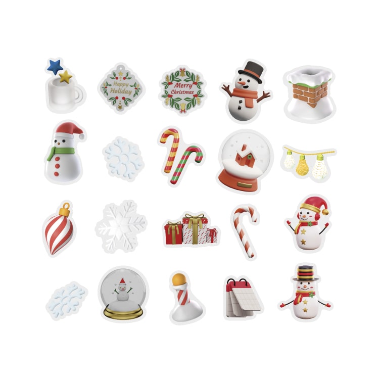 Stickers Christmas 3D Night Of Celebration