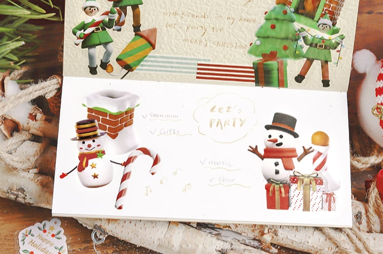 Stickers Christmas 3D Night Of Celebration